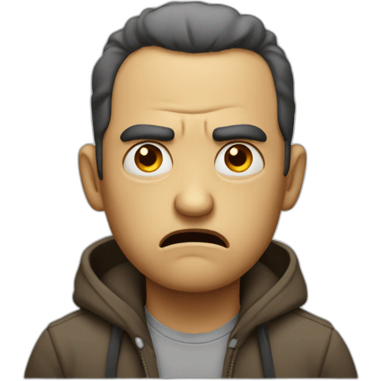 Angry sad man emoji