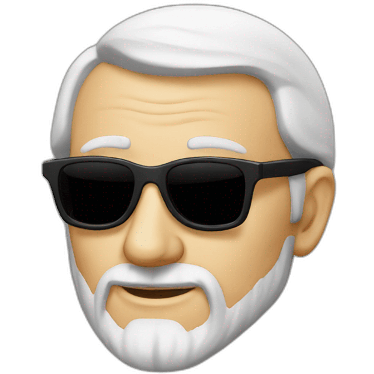 John Calvin with sunglasses emoji