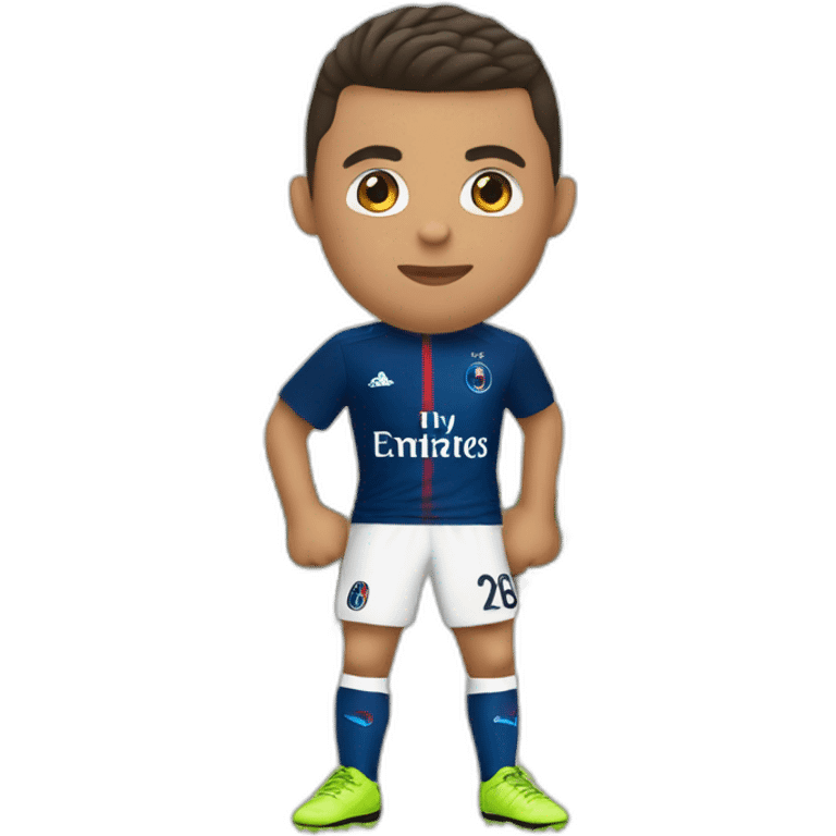 Ronaldo in parissaintgerman outfut emoji