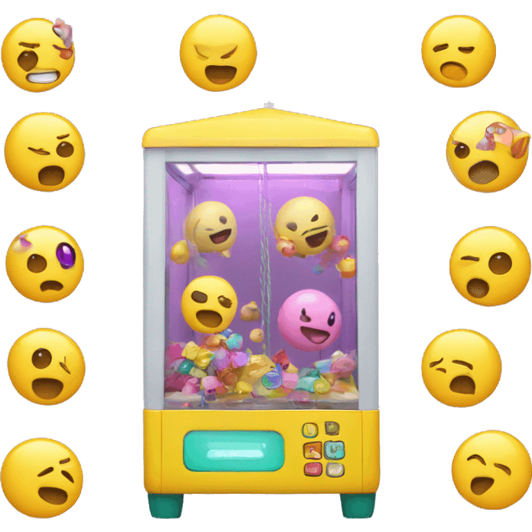 claw machines with iphones inside it emoji