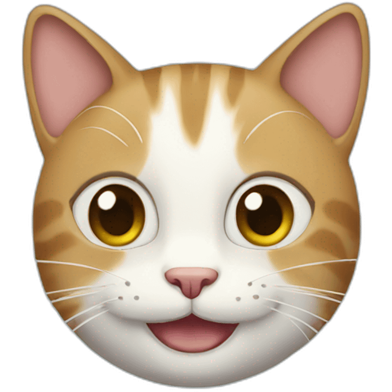 Cat happy emoji