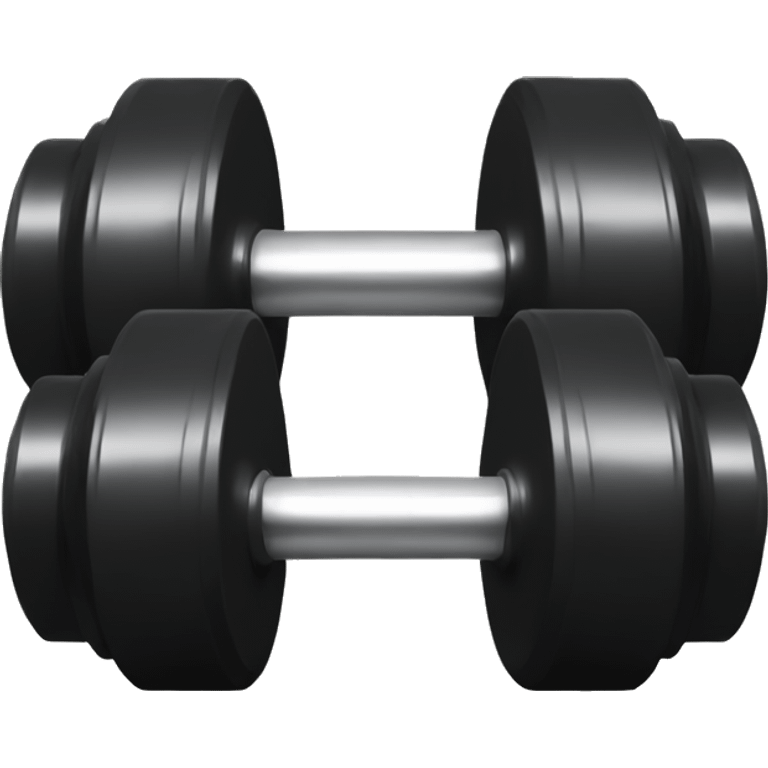 dumbbell black emoji