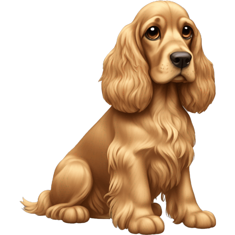 Eglish cocker spaniel golden emoji