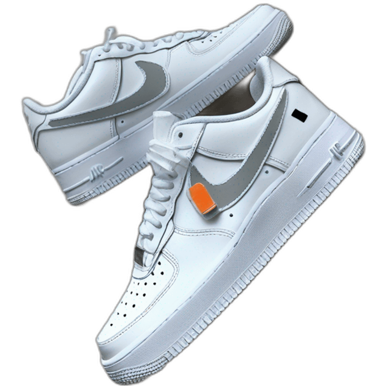 Nike air force 1 off White emoji