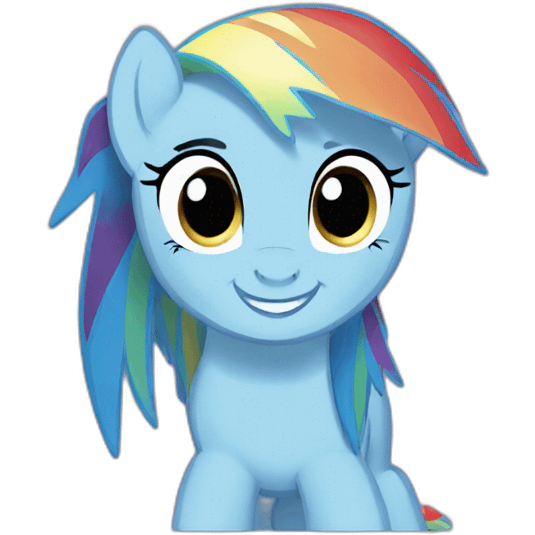 Rainbow dash emoji