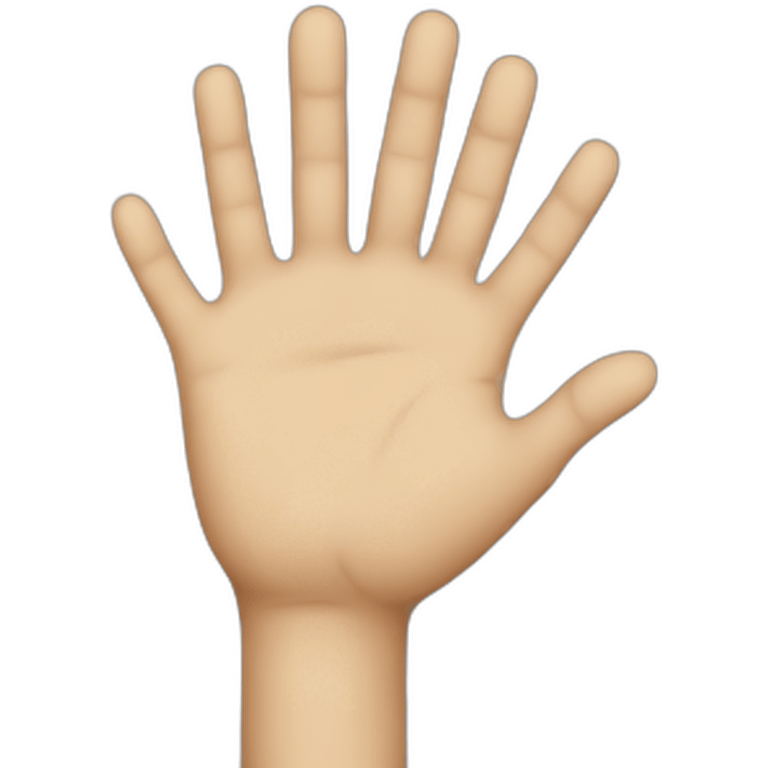 closed hand emoji