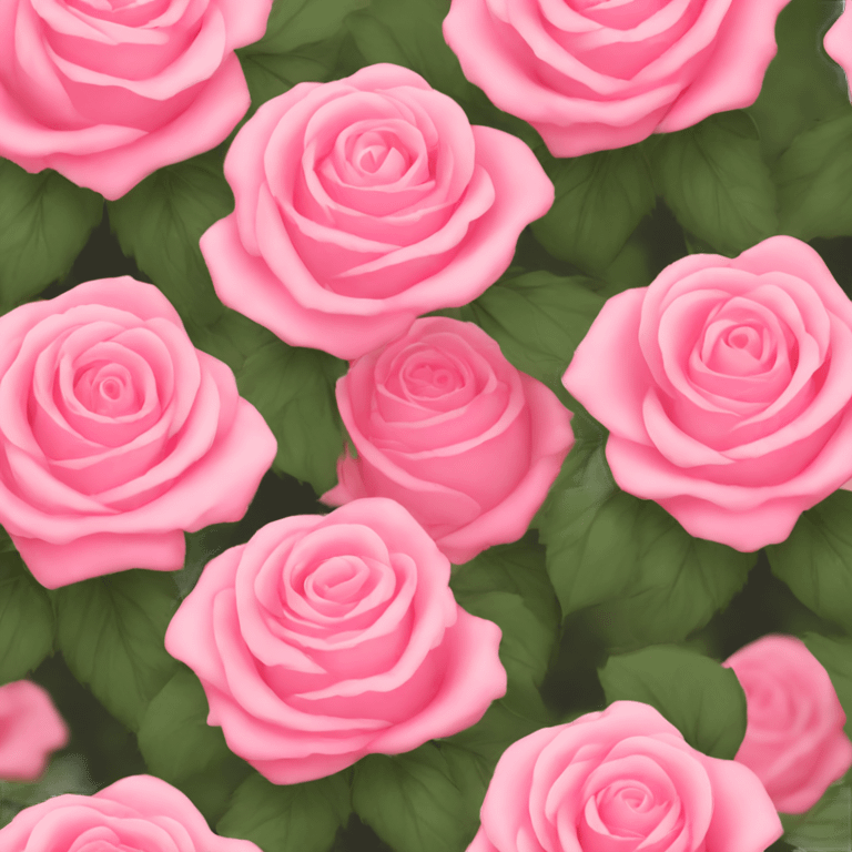 A bouquet of pink roses emoji