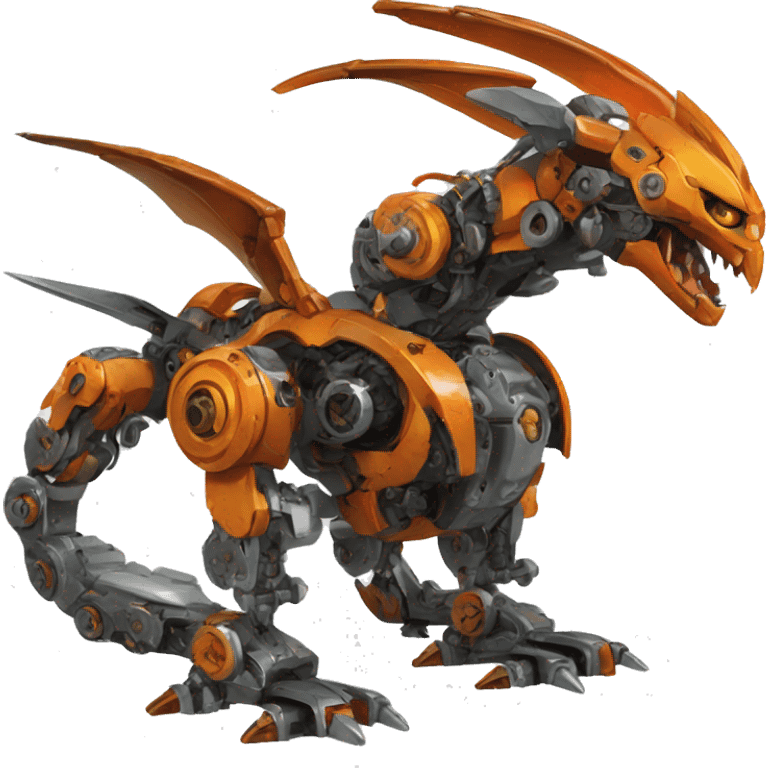 Mechanical Pokémon-dragon-Bionicle-Mecha full body emoji