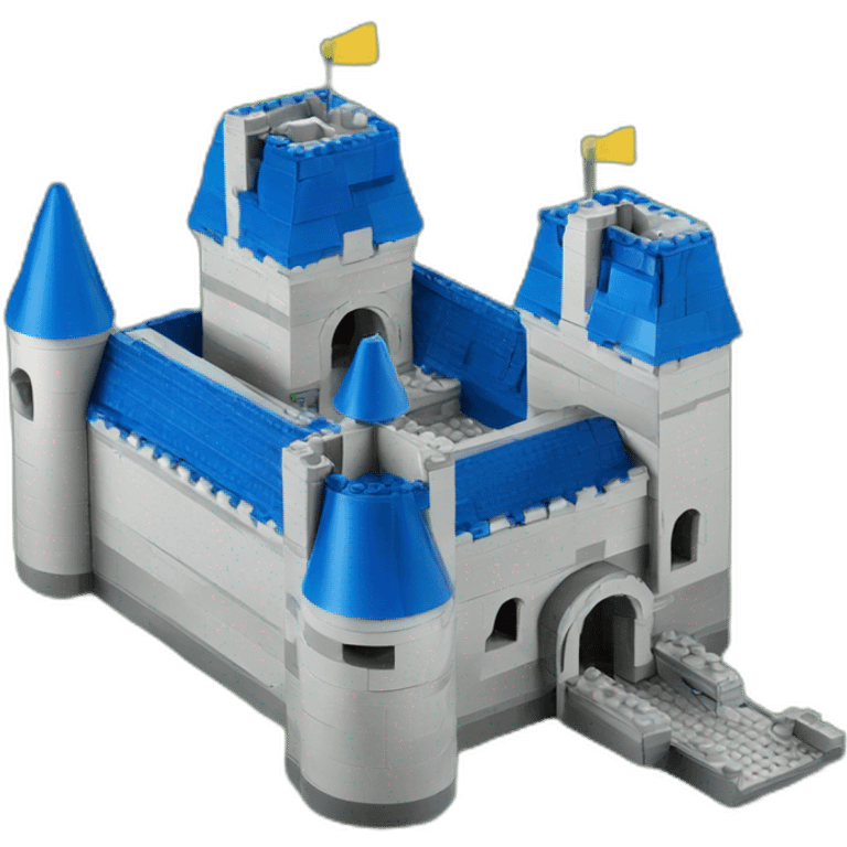 blue lego castle emoji