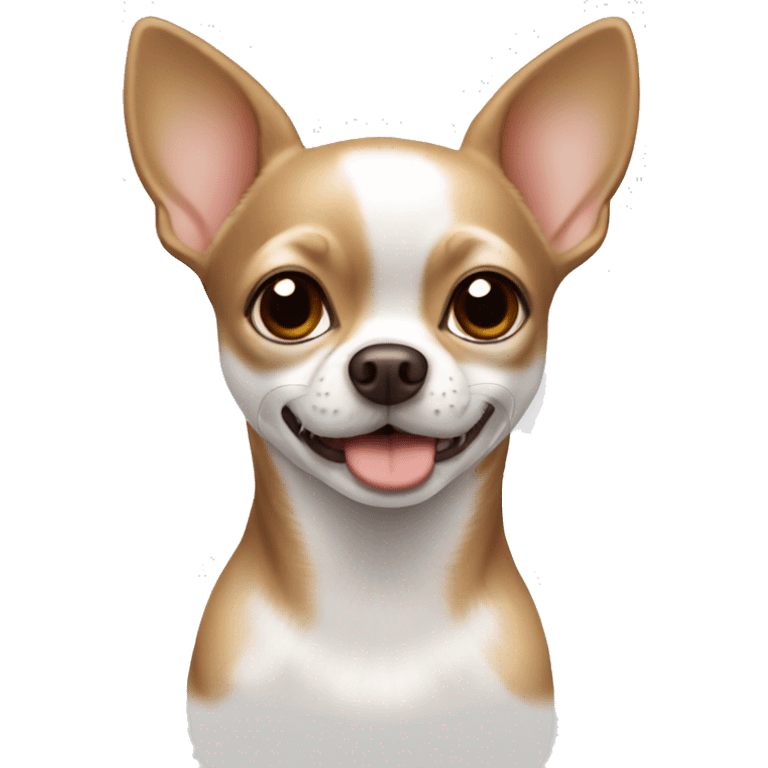 white and brown chihuahua emoji