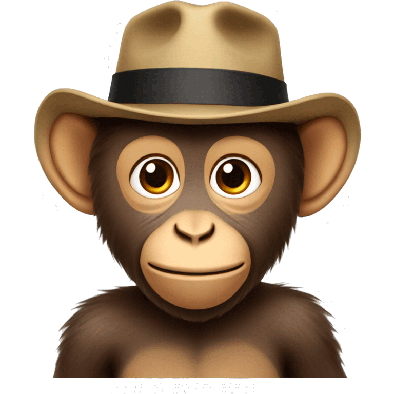 Monkey with a hat emoji