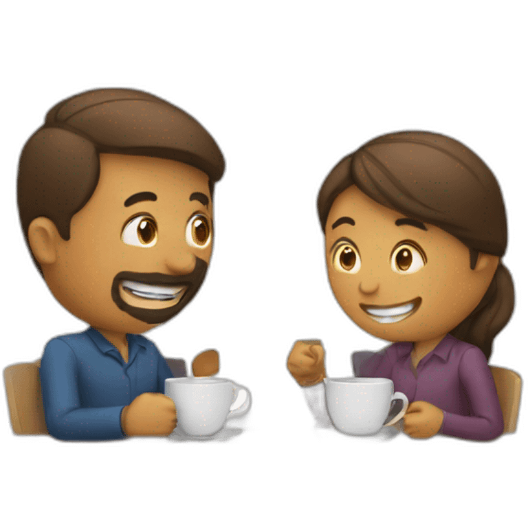 coffee break two people emoji