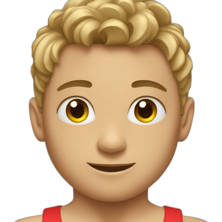 Boy gymnast in tenu emoji