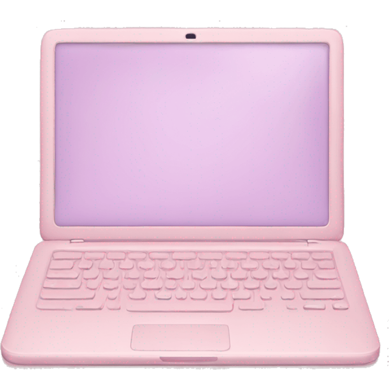 pastel pink laptop emoji