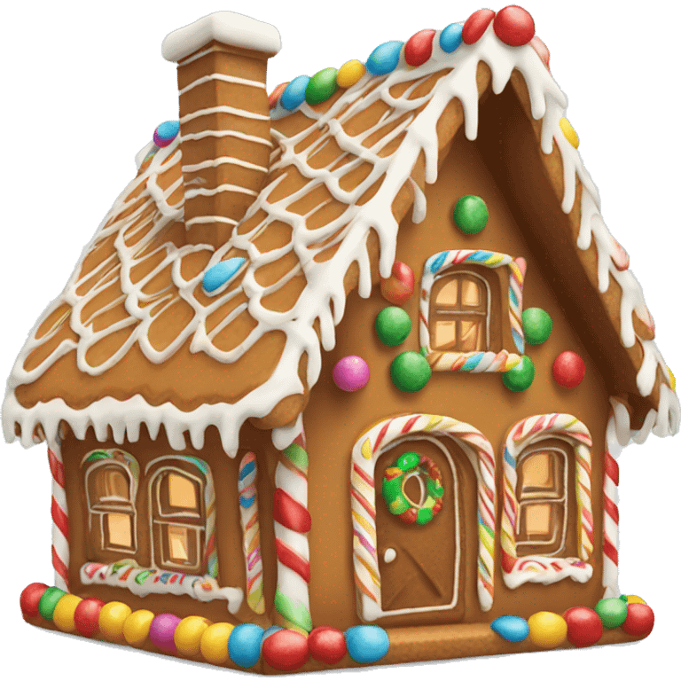 gingerbread house colorful  emoji