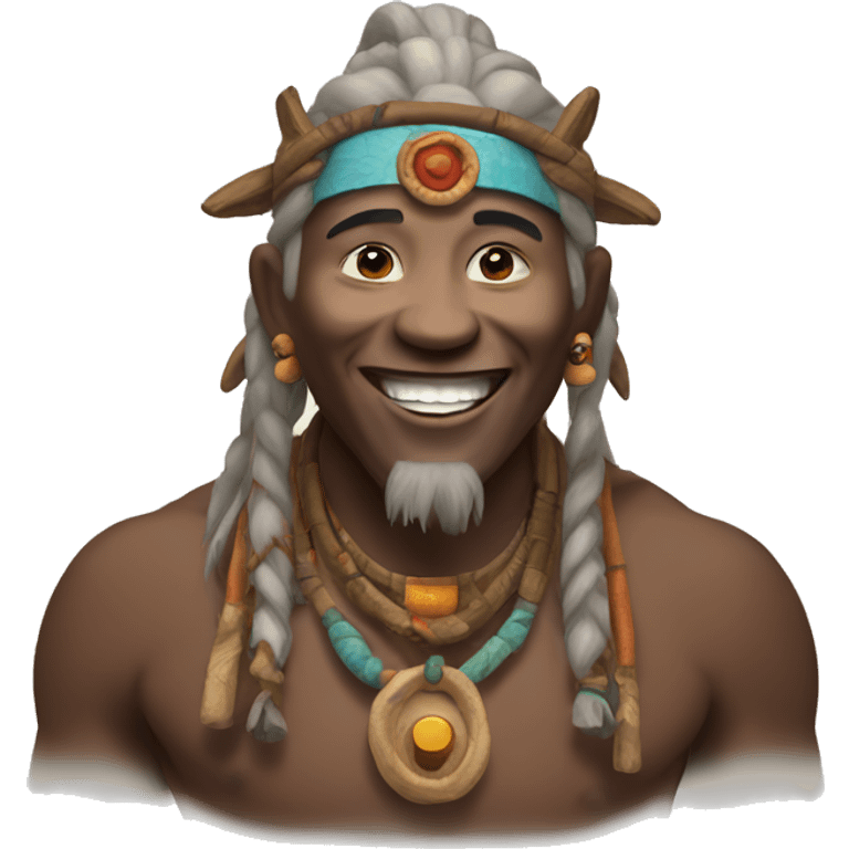 Shaman being happy emoji