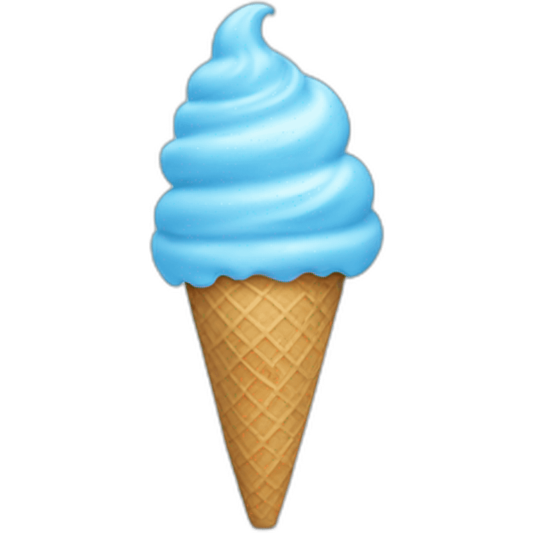  baby blue ice cream emoji