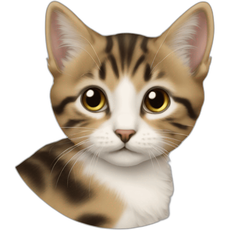 Chaton sur cheval emoji