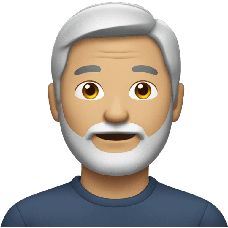 A  middle-aged  Asian  man  with  a  beard. emoji