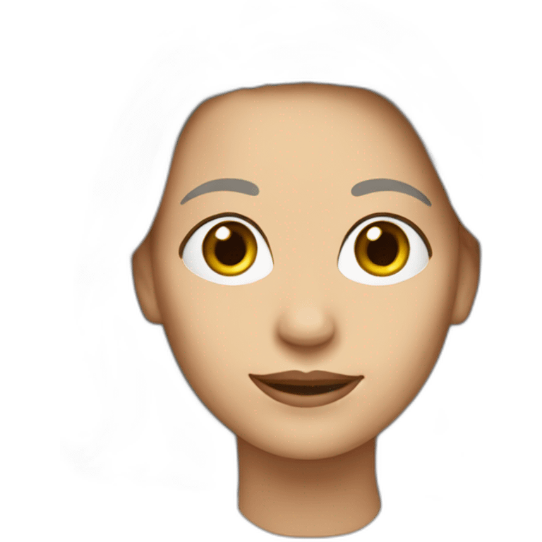 Mujer de 52 años con el pelo blanco emoji