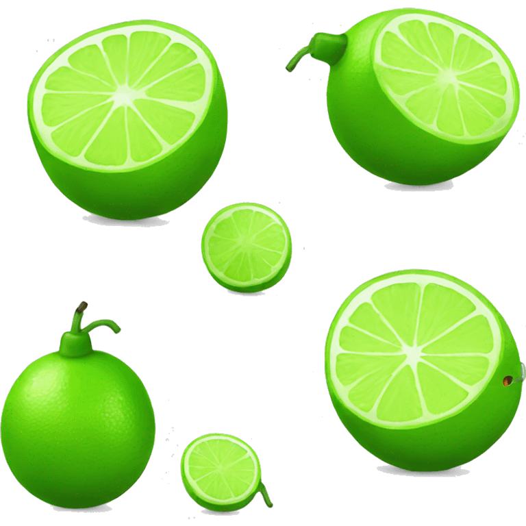 lime with a lit fuse emoji