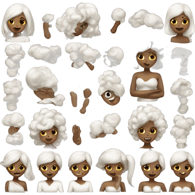 White coquettes  emoji