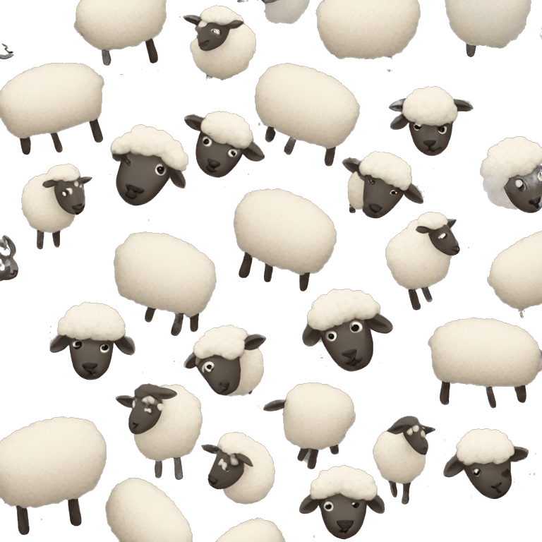 Sheep in a gang emoji