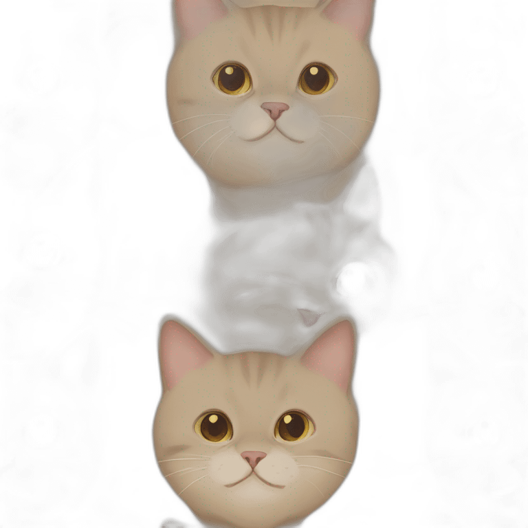 British Shorthair cat red emoji