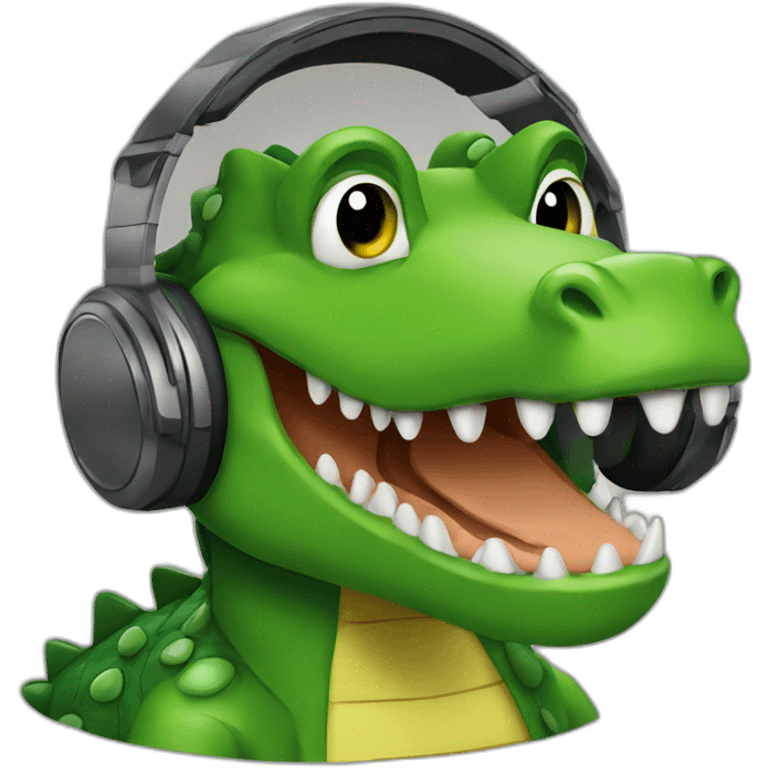 Dj crocodile emoji