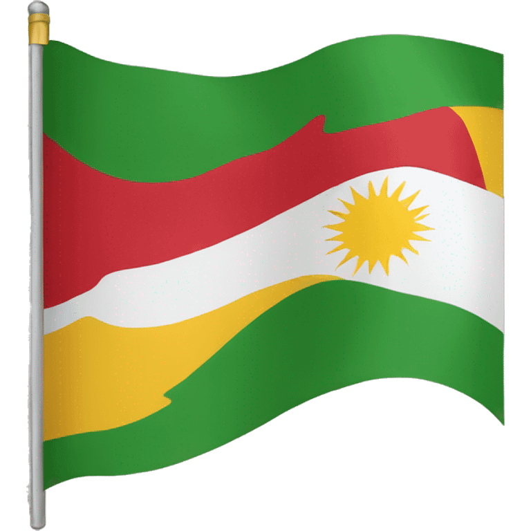 flag of kurdistan emoji