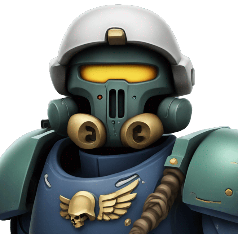 Space Marine 40k Thinking emoji