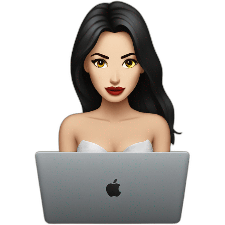 megan-fox-with-a-macbook emoji