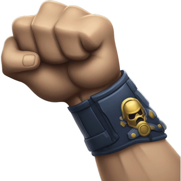 Space marine arm flexing muscle emoji