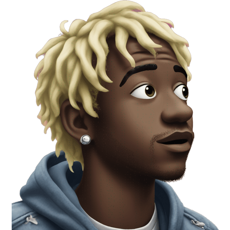 Lil uzi vert looking up to the sky emoji