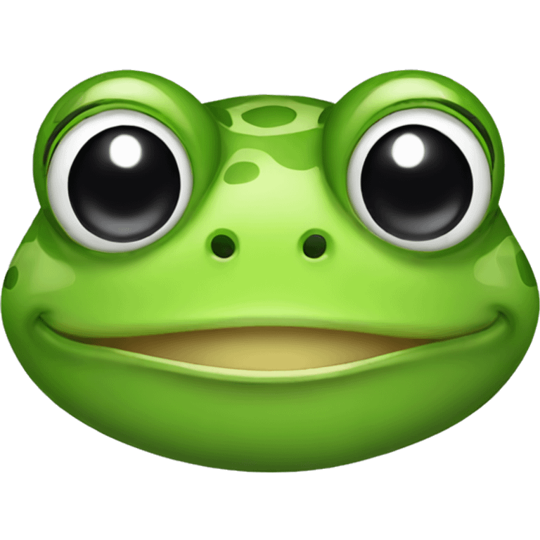 Frog winking emoji