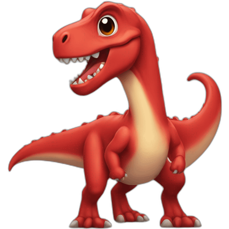 Red dino emoji