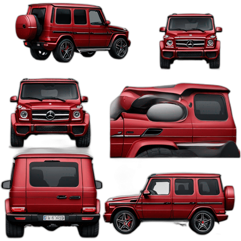 red mercedes g63 emoji