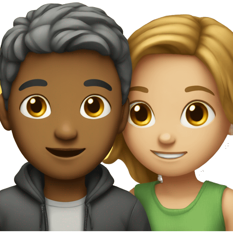 Girl and boy emoji