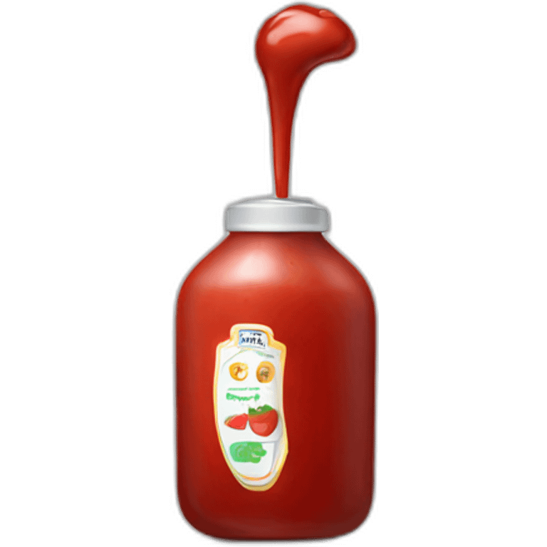 Ketchup bottle emoji