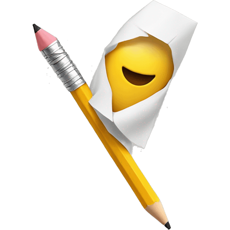 pencil with paper emoji