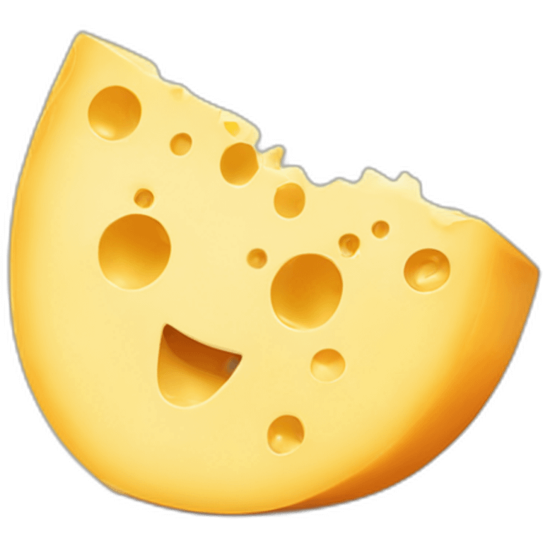 cheese eating cheese emoji