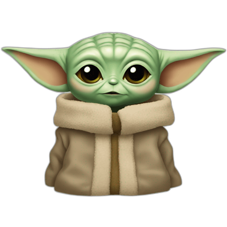 head of baby yoda emoji