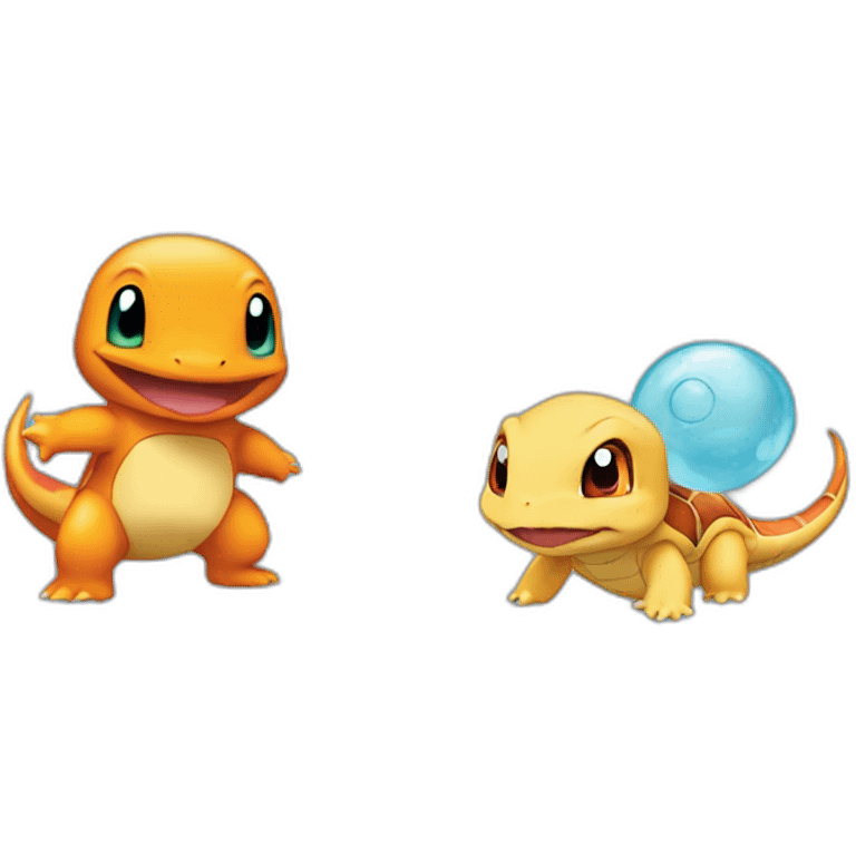 Charmander and squirtle emoji