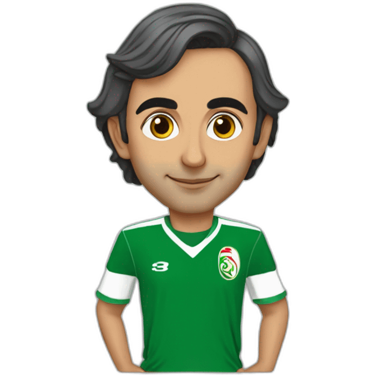 Eric Zemmour with an Algerian football team jersey emoji