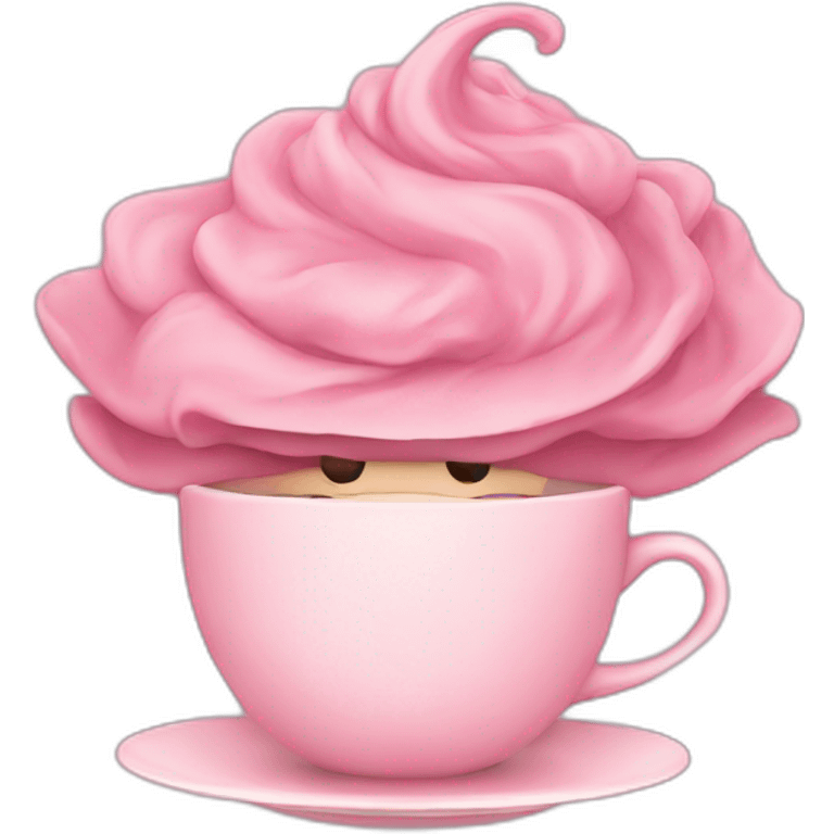 tea pink emoji