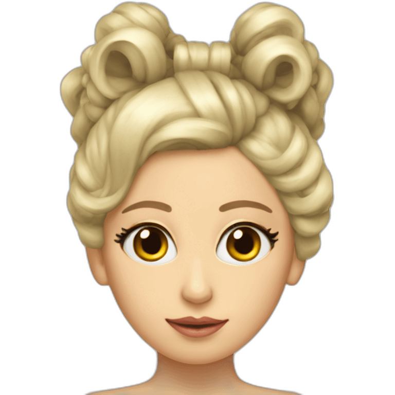 lady-gaga-bow-in-hair emoji