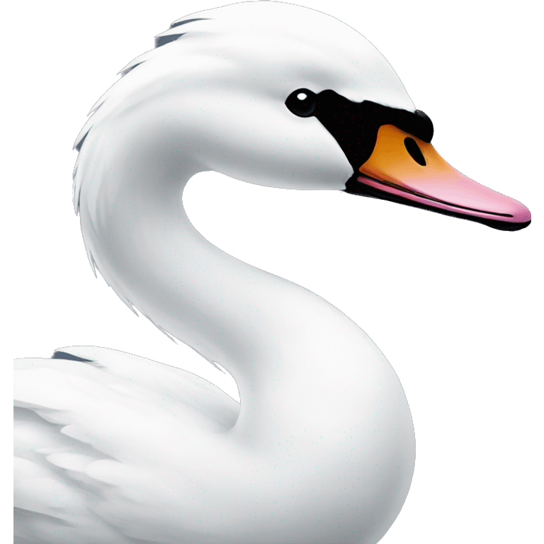 Swan with white bow  emoji