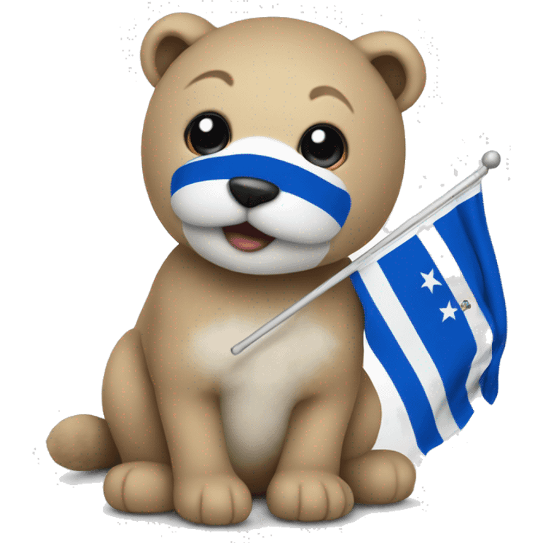 peluche with el salvador flag  emoji