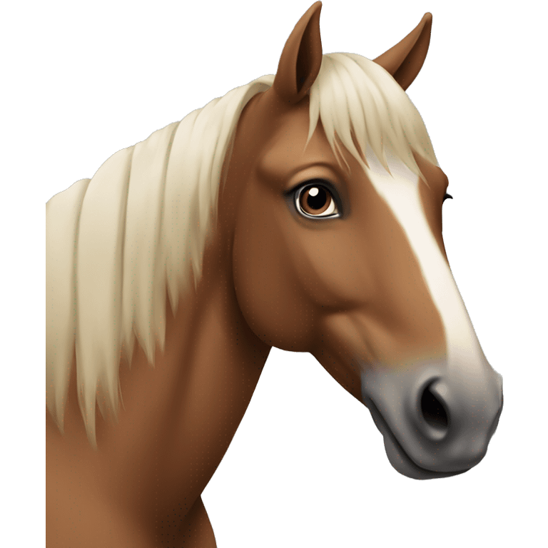 A Horse in Full That Looks Perfect in the Front But Ugly in the back  emoji