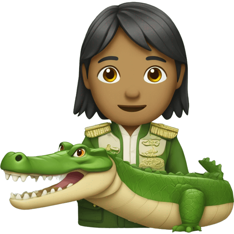 China in crocodile emoji